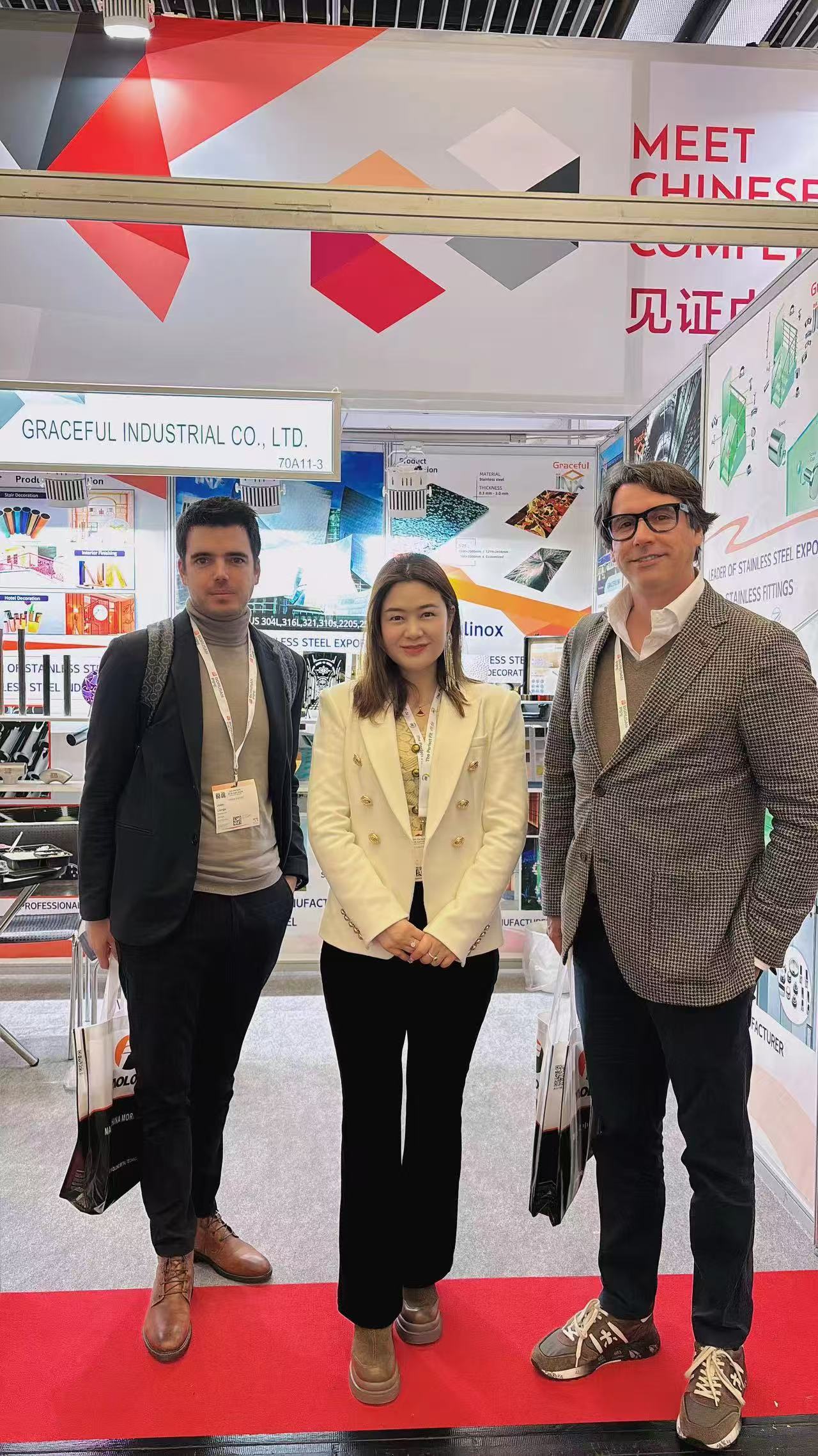 Gracefulinox at International Trade Fair - Meeting global clients